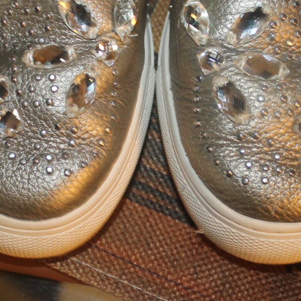 $148 Brighton Crystal Rhinestone Bling Loafer Slip On's Sneaker Sz 6 - Picture 4 of 7